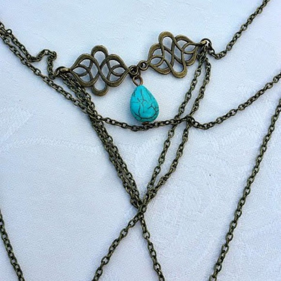 Arm Cuff, Slave Style Chain Bracelet - Picture 2 of 3